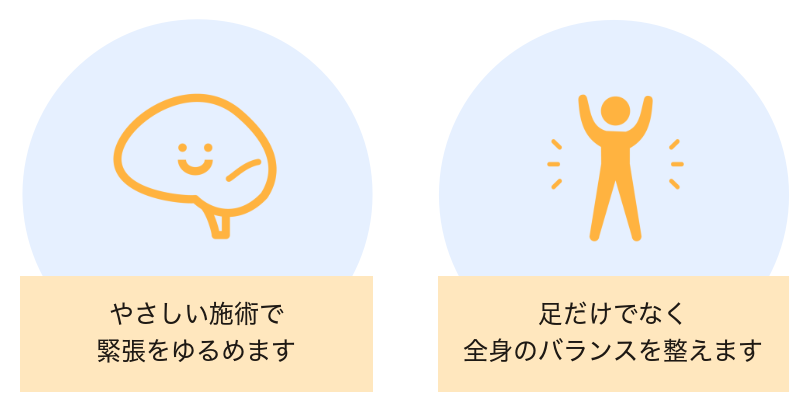 やさしい施術で全身のバランスを整える整体